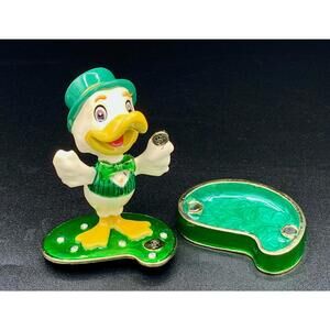 Disney Donald Duck “Lucky Ducky” Trinket Box VCT Inc Midwest of Cannon Figurine